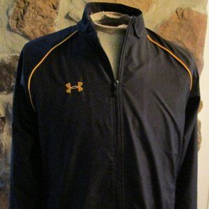 Mens Medium UnderArmour Black Jacket w/Yellow trim